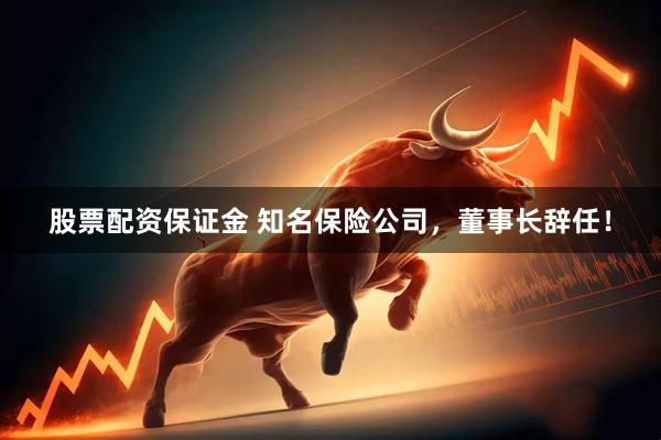 股票配资保证金 知名保险公司，董事长辞任！